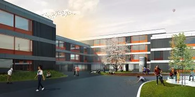 Bild: Richtfest in Unterschleißheim – HITZLER INGENIEURE steuert Schulneubau