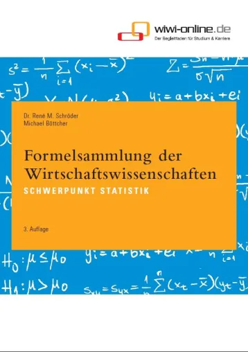 Bild: Neu in 3. Auflage: Die Formelsammlung Statistik zum Download