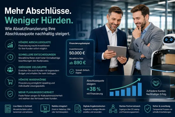 Bild: Wie Händler mit Absatzfinanzierung ihre Abschlussquote nachhaltig steigern