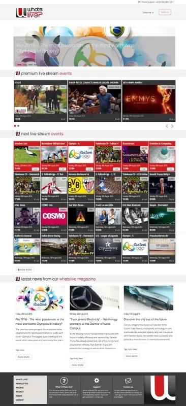 Livestream Magazine whats live? Startseite