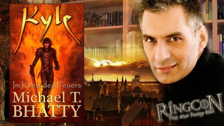 Bild: Michael T. Bhatty liest auf der RingCon 14 aus seinem neuen Epos Kyle - Im Kreis des Feuers