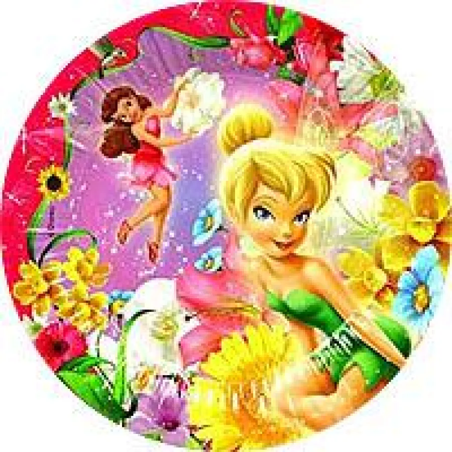 Feen-Tortenauflage mit Frühlingsmotiven