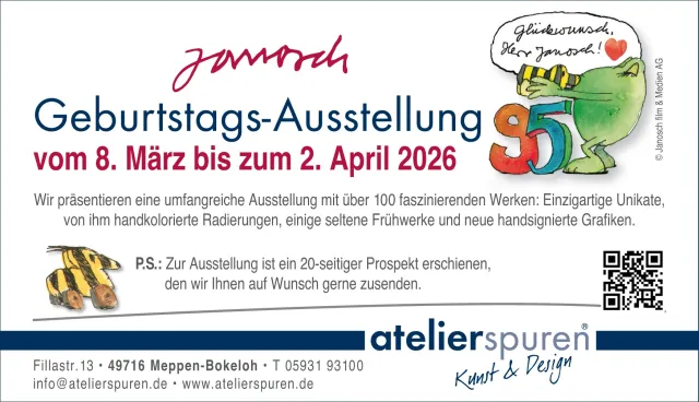 Janosch Geburtstags-Ausstellung Bild: Janosch Geburtstags-Ausstellung
