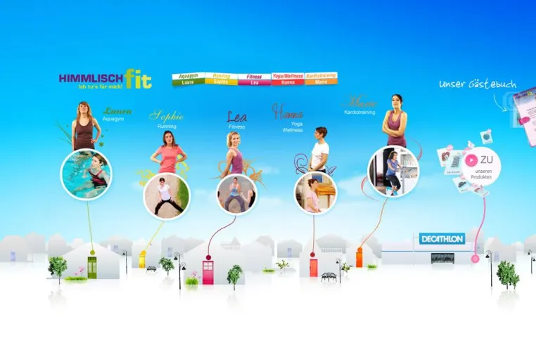 Bild: Himmlisch fit – Ich tu’s für mich: Mit Decathlon zur typgerechten Fitness mit himmlischem Sympathiefaktor.