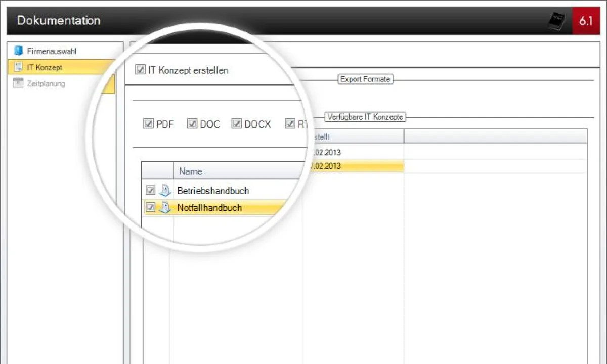 Erstellen eines IT Notfallhandbuches mit Docusnap
