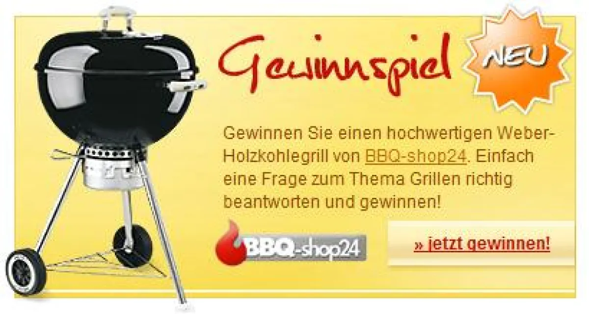 Gewinnspiel: 200 EUR Premium Holzkohlegrill von Weber