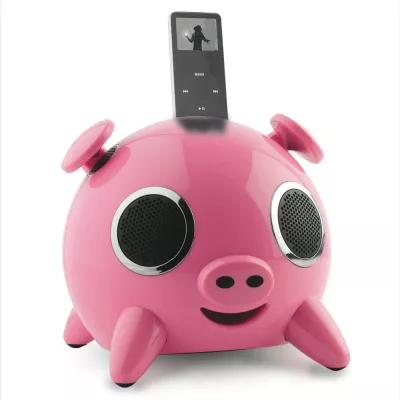 Bild: Neu im ROTRONIC Stall - Das kleine iPod/iPhone Sound-Schweinchen