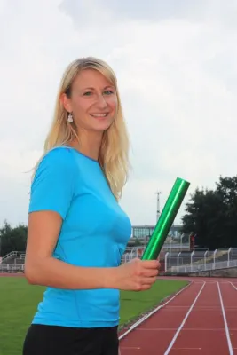 Bild: Dresdens erster Staffellauf für Breitensportler im Sportpark Ostragehege