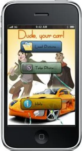 Bild: Mobilaga präsentiert neue iPhone App als Aprilscherz, “Dude, Your Car!”