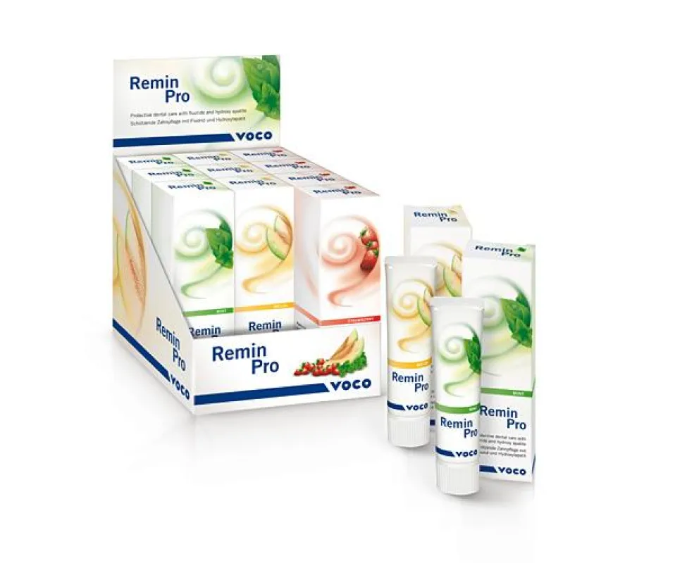 Remin Pro - die neue schützende Zahnpflegecreme von VOCO zur Erweiterung des Oral-Care-Angebots des Zahnarztes