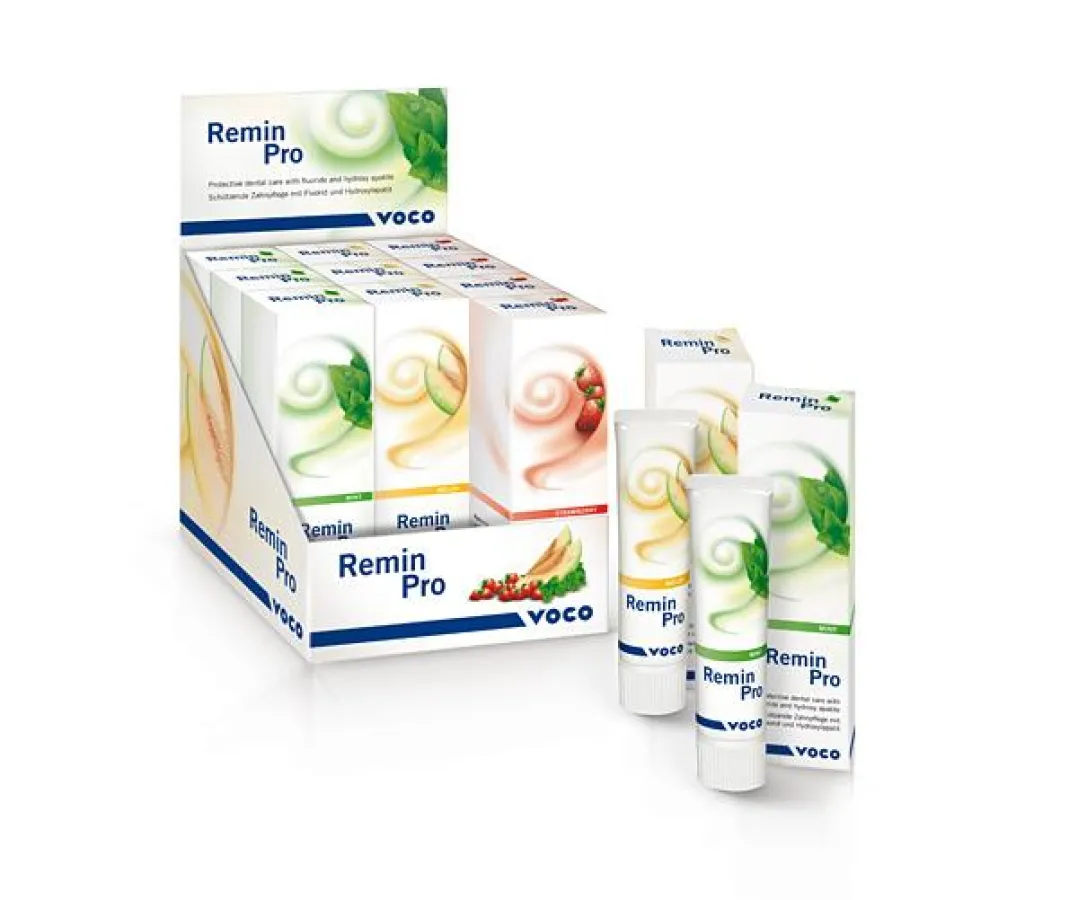 Remin Pro - die neue schützende Zahnpflegecreme von VOCO zur Erweiterung des Oral-Care-Angebots des Zahnarztes