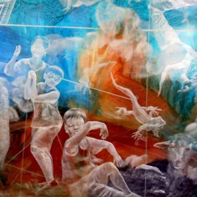 Bild: Die faszinierende Kunst von SINN (Jinaun Kim) in einer Ausstellung am Alexanderplatz