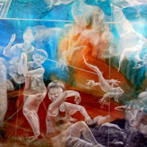 Bild: Die faszinierende Kunst von SINN (Jinaun Kim) in einer Ausstellung am Alexanderplatz