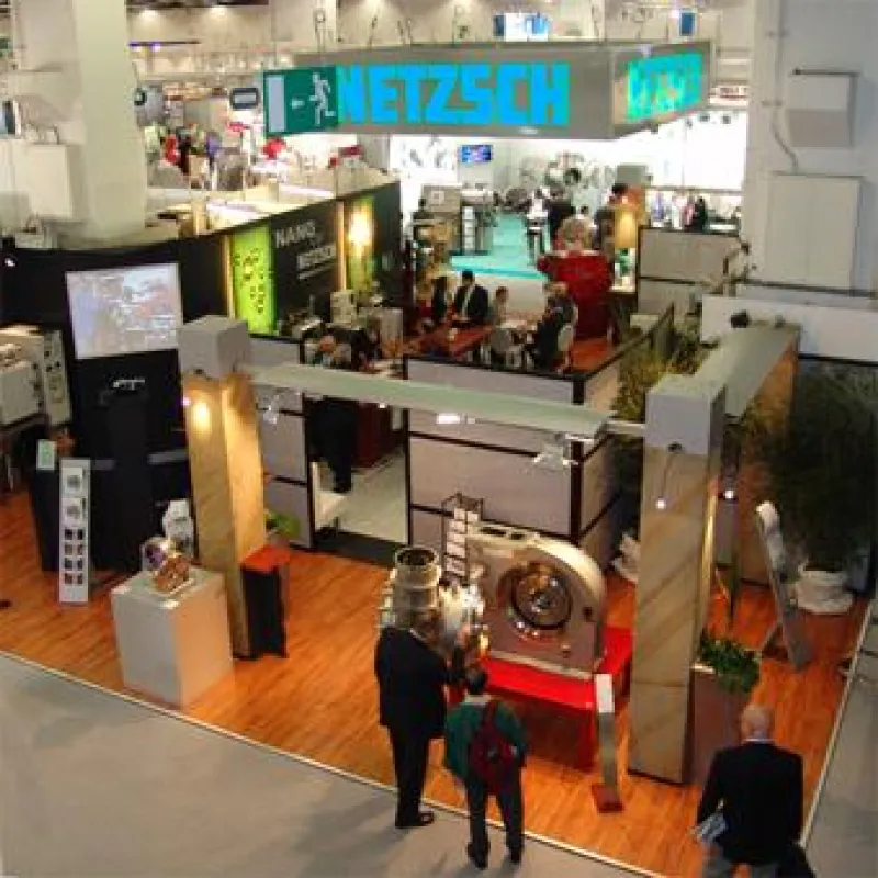 Messestand NETZSCH Mahlen & Dispergieren