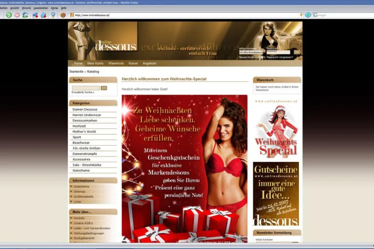 HiCo relauncht onlinedessous.at Bild: HiCo relauncht onlinedessous.at