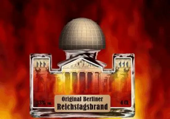 Bild: \"Berliner Reichstagsbrand\" - neue Spirituose mit hochprozentigem Symbolgehalt