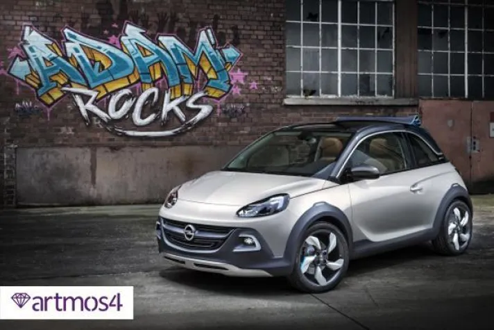 Bild: Rockiges Graffiti für den neuen Adam Rocks von Opel