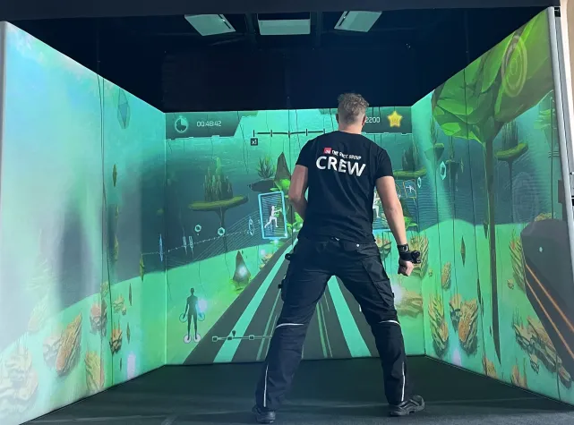 Bild: Interactive Playground - ON THE ROCK kombiniert analogen und virtuellen Spielplatz