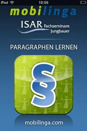 Bild: Neue iPhone-App "Wo steht das? Paragrafen lernen!" macht das Lernen von Paragrafen zum Kinderspiel.