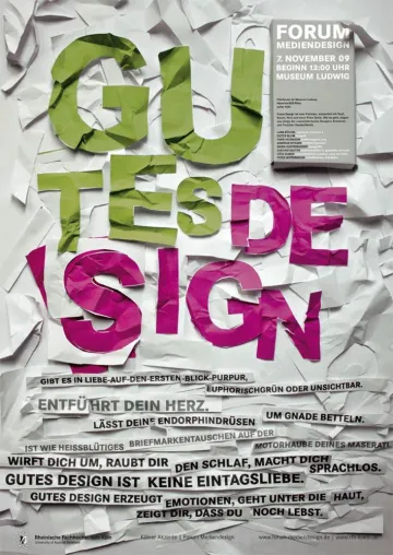 Bild: Der Qualität des Designs auf der Spur- Vorträge und Begegnungen beim Forum Mediendesign am 7.11.2009 in Köln