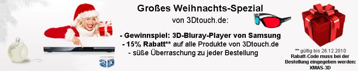 Weihnachts-Spezial von 3Dtouch.de