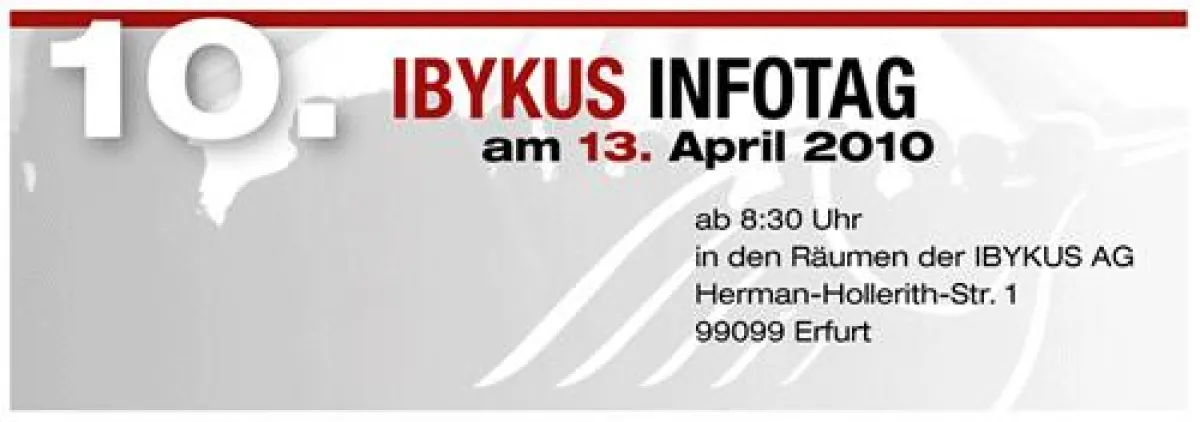 Am 13. April findet der 10. IBYKUS-Infotag statt.
