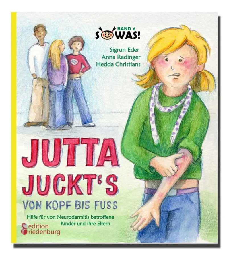 Jutta juckt's von Kopf bis Fuß (Buchcover) / Verlag edition riedenburg, Salzburg 2010