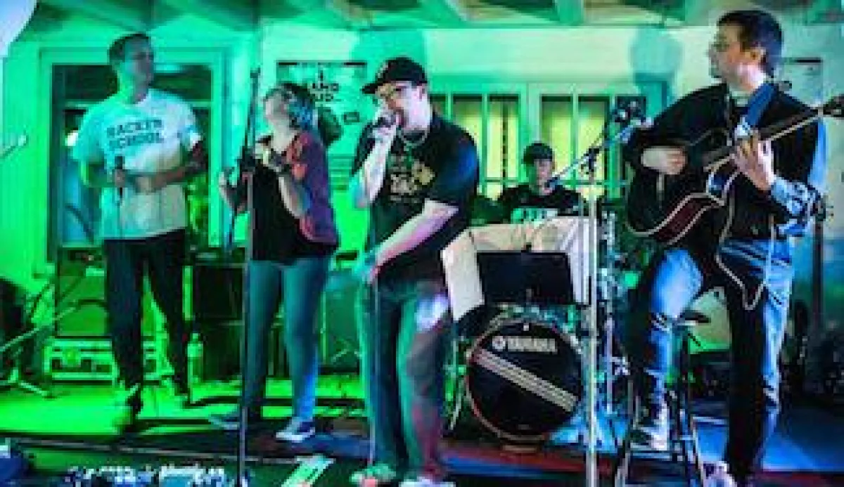 Die Ministry-Band beim Band Aid 2014 - auch 2015 dabei