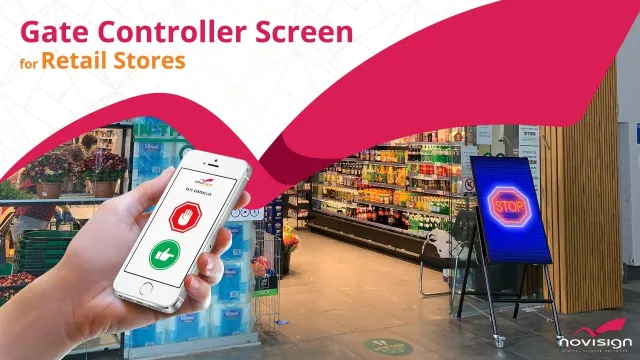 Bild: NoviSign stellt "STOP & GO" AMPEL als Schutz vor Corona vor. Zweiter genialer Coup nach dem "NOVITIZER"