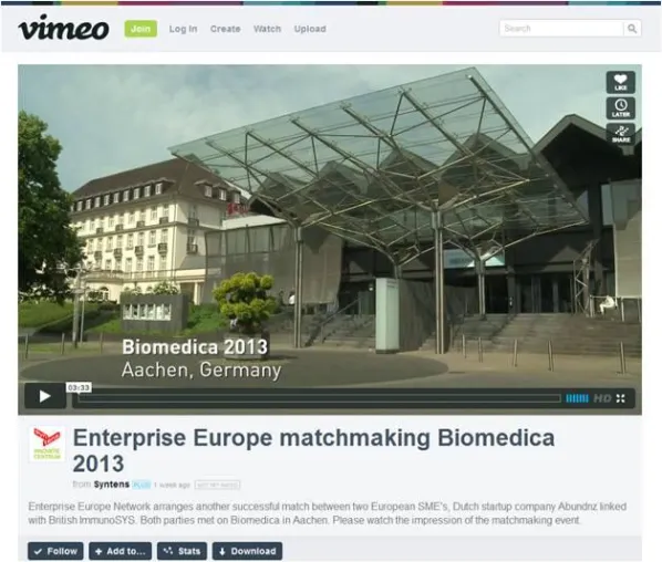 Bild: Rückblick Kooperationsbörse BIOMEDICA 2013