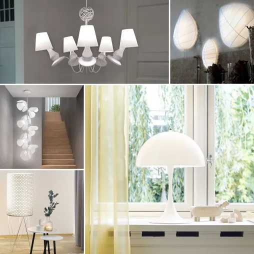 Bild: Lichtflair im All-White-Look - Lampenwelt.de präsentiert rundum weiße Leuchten
