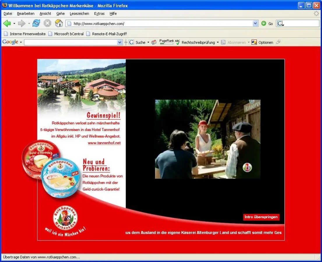 Tramwochenende zu gewinnen: Passend zur aktuellen Werbekampagne lädt Rotkäppchen zu einem Gewinnspiel ein.