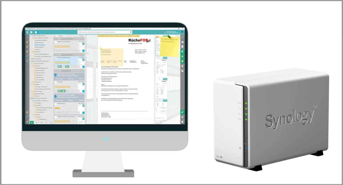 Synology NAS und Dokumentenmanagement System PaperOffice ? Sicherheit im Netzwerk