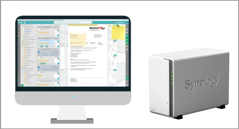 Bild: Perfekte Kombination – NAS von Synology and Dokumentenmanagement System PaperOffice