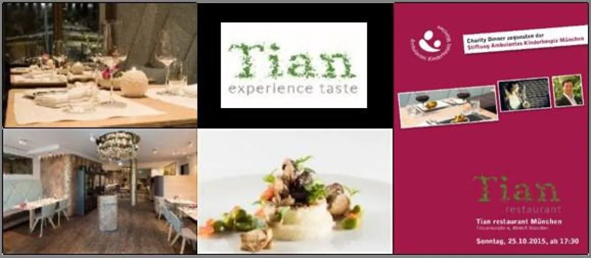 Genuss für den guten Zweck - Große Spendensumme bei Charity Dinner im TIAN München