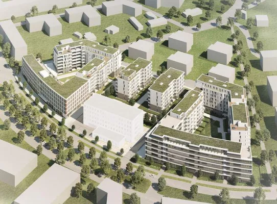 Bild: Argon und GW-K errichten Rathausquartier in Schönefeld am neuen BER