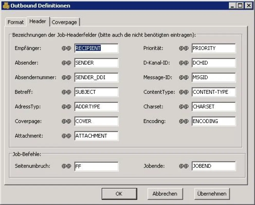 Über den IXI-UMS FAPI Connector können Job- und Headerinformationen für Faxversand und -empfang einfach übergeben werden