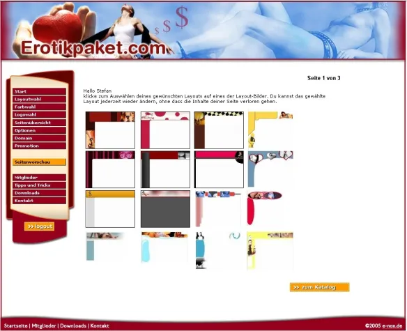 Erotikpaket.com: Kostenloser Baukasten für angehende Webmaster Bild: Erotikpaket.com: Kostenloser Baukasten für angehende Webmaster