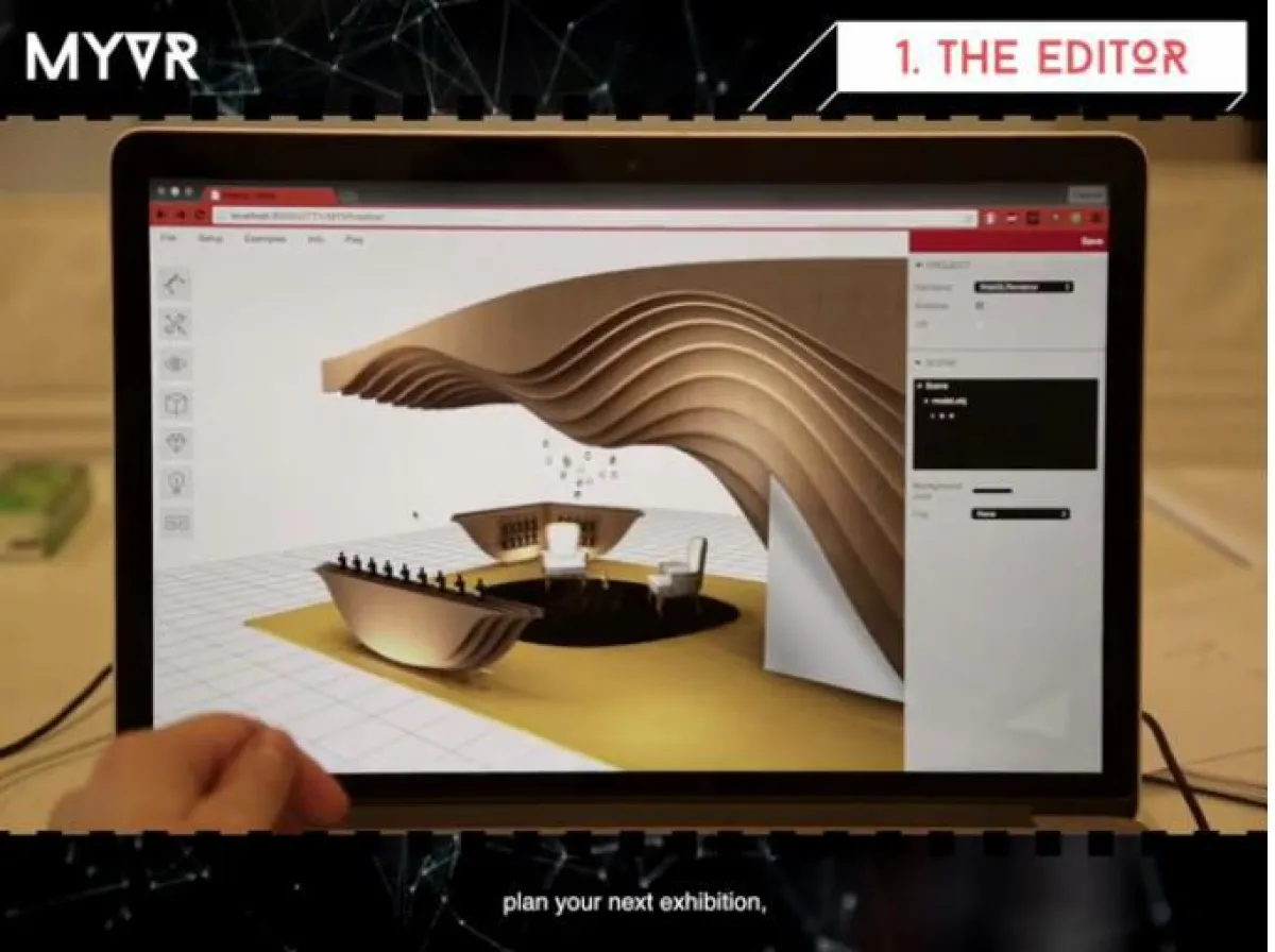 Ein Kernstück des MYVR-Tools ist der browserbasierte Editor, der es jedem Nutzer ermöglicht, selbst
