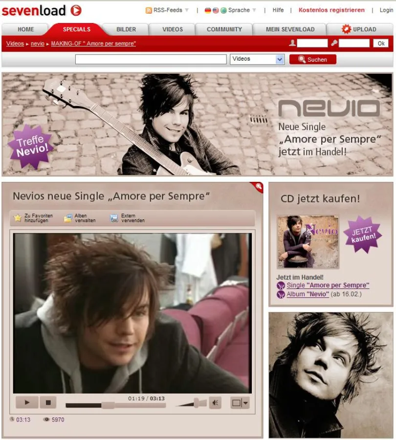 Tolle Chance: Bei www.sevenload.com ein Treffen mit Nevio Passaro gewinnen!