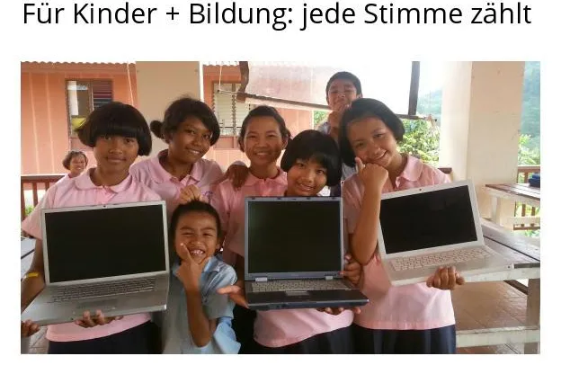 Bild: Labdoo Finalist im Google Social Impact Award 2016