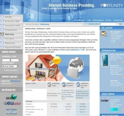 Bild: Portunity mit neuen Webhosting-Tarifen - FastCGI, XCache und 6 neuen Preisen