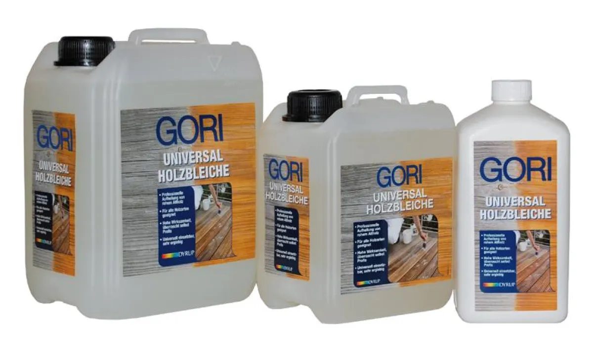 Gori Holzöle und Holzbleiche jetzt auch im 5-Liter-Gebinde.