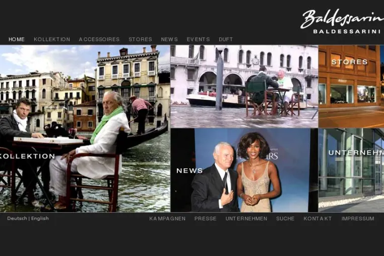 Bild: Baldessarini erstmals mit eigenständiger Homepage