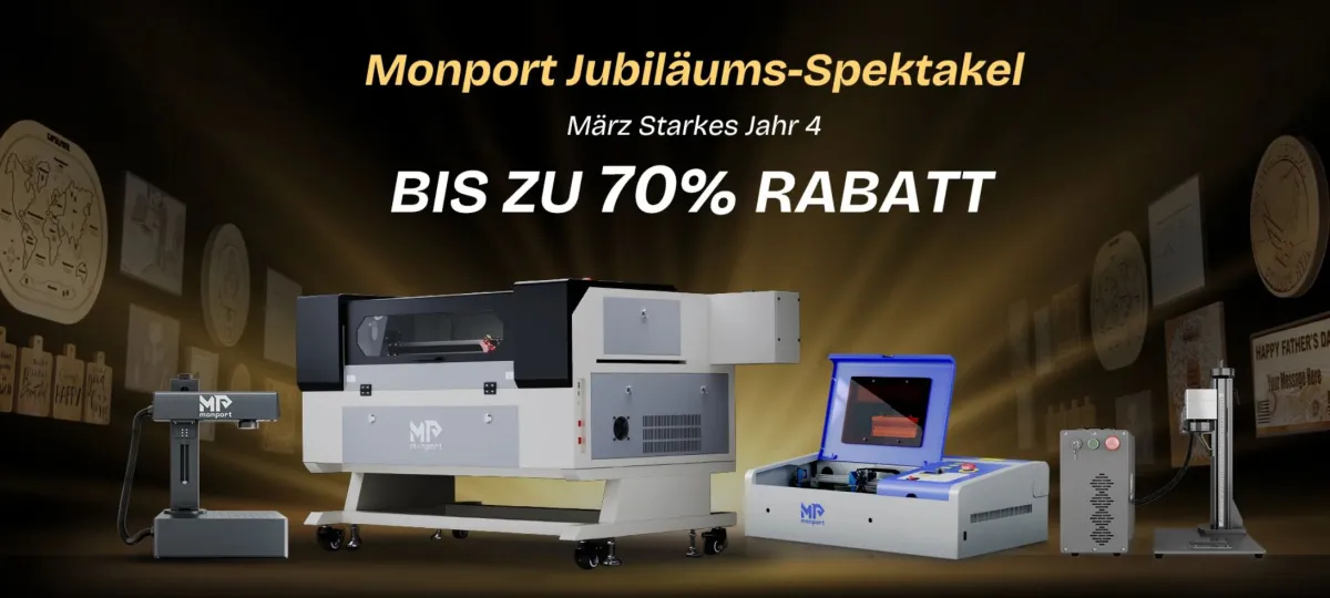 Monport Laser DE feiert den 4. Jahrestag mit Sonderangeboten (© Monport)