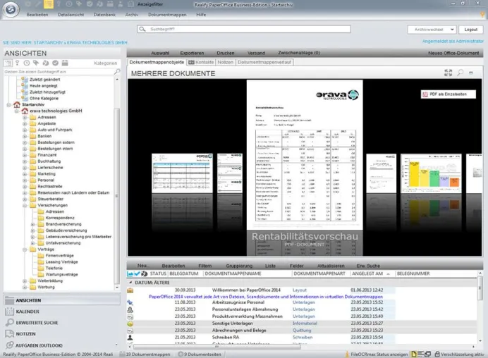 Realify PaperOffice ™ schafft Ordnung im Chaos beim Dokumentenmanagement Bild: Realify PaperOffice ™ schafft Ordnung im Chaos beim Dokumentenmanagement