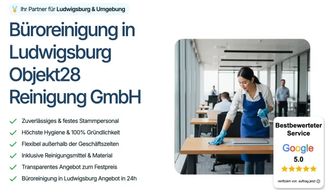 Bild: Fluktuation im Reinigungsgewerbe: Fachbetrieb für Büroreinigung in Ludwigsburg setzt auf Stammpersonal