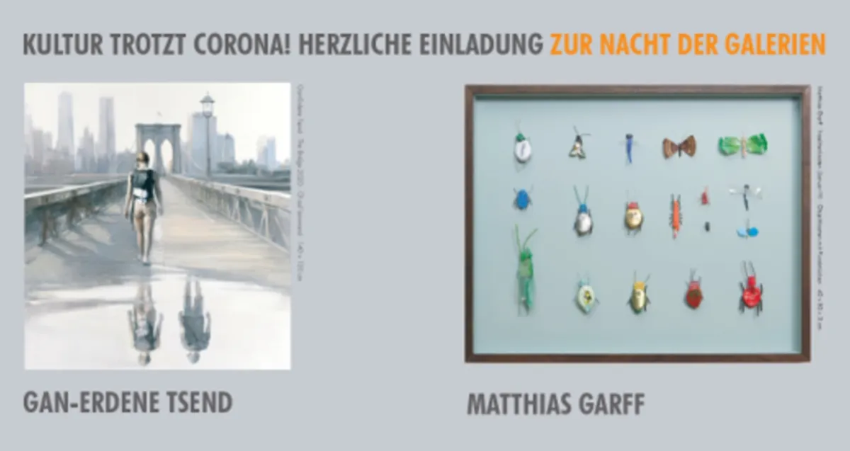 Einladungskarte zur Nacht der Galerien (© Galerie am Dom GmbH)