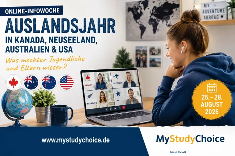 Bild: Infowoche Auslandsjahr Kanada, Neuseeland, Australien & USA: Was möchten Jugendliche und Eltern wissen? 