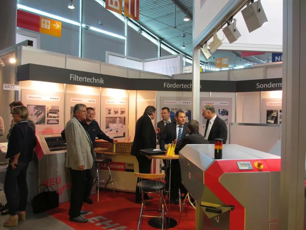Reger Andrang herrschte am Messestand der Lehmann-UMT GmbH in Stuttgart.